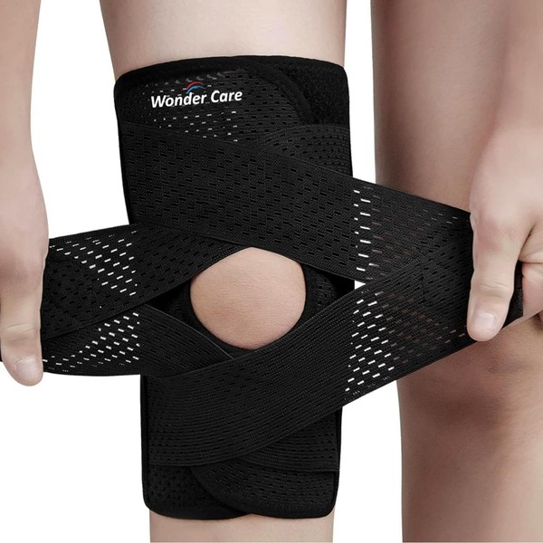 Wonder Care Compression Knee Brace for Knee Pain, Sports, Running,