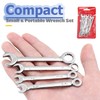 Mesee Small Wrench Set, 10 Pieces SAE Open End &