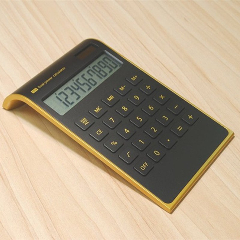 yescool Calculator, Slim Elegant Design, Office/Home Electronics, Dual Powered Desktop