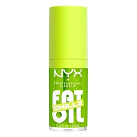 NYX Professional Makeup Fat Oil Chillz Gloss, Brillo Labial Hidratante con Efecto Refrescante hasta por 12 Horas, Sensación No Pegajosa, Fórmula Vegana, Tono Kiwi Freezie (Verde), 4.8 ml