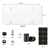 YTFRL 2 PCS License Plate Covers, Unbreakable Plastic Auto Tag