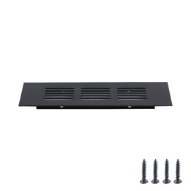 Geesatis Mesh Air Vent Louvered Ventilation for Cabinet Shoe Cabinet Hardware Accessories, with Mounting Screws, 150 x 50 mm / 6 x 2 inch, 2 Pcs