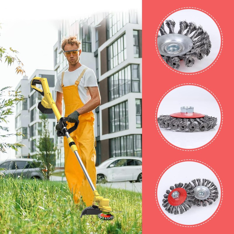 Weed Brush for Brush Cutter, Improved Concept Weed Brush for