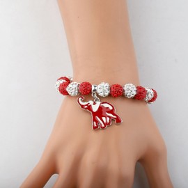 CHOORO DST Jewelry - Pulsera con Colgante de Elefante Delta Sigma Theta Sorority
