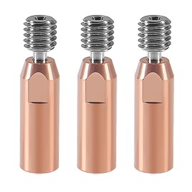 Zodazoqa - 3pcs All Metal Smooth Heatbreak Upgrade Bimetal Heatbreak Titanium and Copper Bimetal Throat Nozzle for Ender 3 V2 Ender 3 Pro CR10 3D Printer Hotend