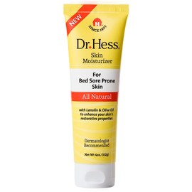 Dr. Hess Skin Moisturizer for Bed Sore Prone & Dry Skin, All Natural with Lanolin, Olive Oil, Jojoba Oil & Beeswax, Paraben & Sulfate Free, Hydrating Body & Face Cream, 4 oz