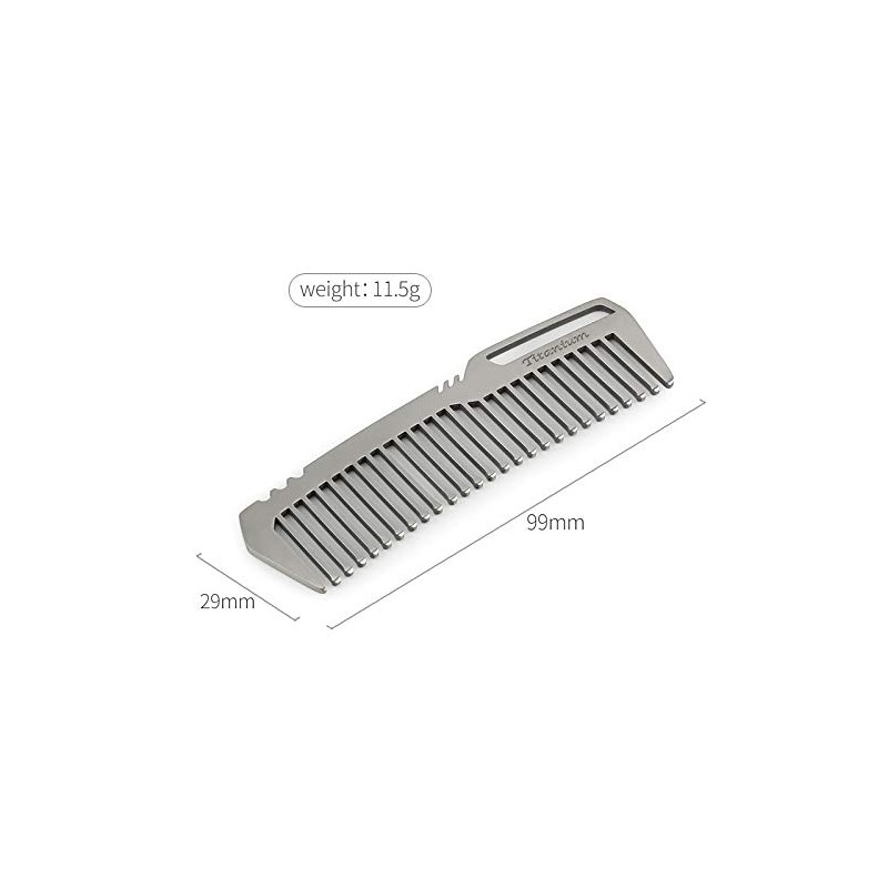 SNZ Titanium Comb Comb Titanium Outdoor Travel Compact Mini Portable