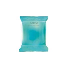 AYURA Aroma Body Sheet, 15 Sheets (Body Sheet), Fresh Feel, Cool Refreshing, Smooth Powder Formulation, Large Thick Sheet