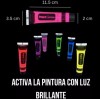 Tienda Oki 120 Pintura Neón Cuerpo Body Paint Brillo Luz
