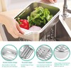 Stainless Steel Sink Strainer Extendable Kitchen Organiser Variable Pasta Strainer