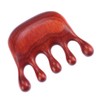 ORFOFE Wooden Massage Comb Thickened Large Round Teeth Handheld Scalp