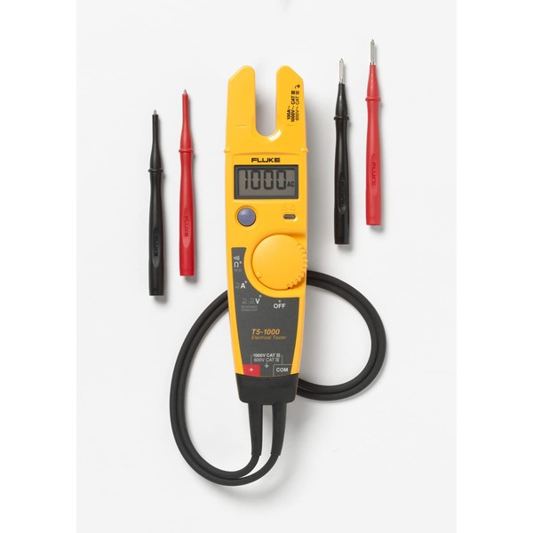 Fluke T5-600 Electrical Voltage, Continuity and Current Tester, Measures AC