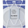 Plymor White Vinyl Finish Wall Mountable Tray and Platter Hanger,