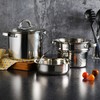 Oster Sangerfield 5-Quart Stainless Steel Pasta Pot Set with Steamer