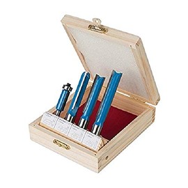 Dapetz 1/2" / 1/4" Kitchen Router Bit Set 4 PCE Piece TCT Cutting Bits DIY