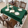 Comfonew Green Christmas Tablecloth - 60 x 102 Inch Rectangle