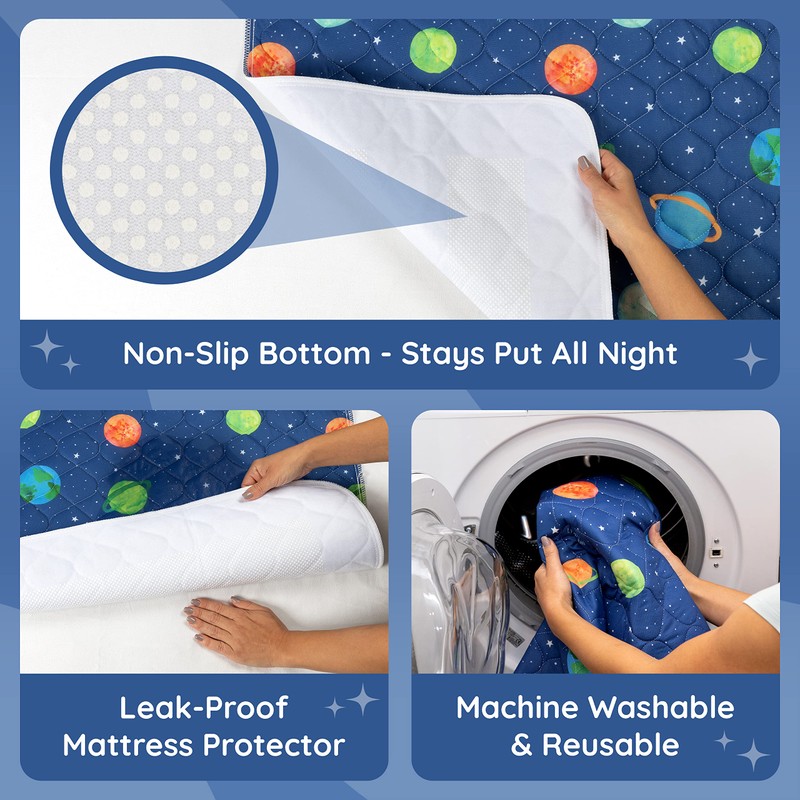Potty Training Bed Pad, Mattress Protector for 100% Night Time