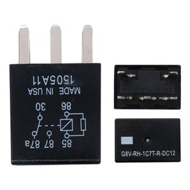 2pcs G8V-RH-1C7T-R-DC12 - Power Relay, 12V DC 278002822 7866 D1780C 301-1C-C-R1-U01 for GM Black Multi-Purpose Relay Fuel Pump Relay