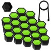 Biomar Labs Set of 20pcs Car Wheel Nut Caps Bolt