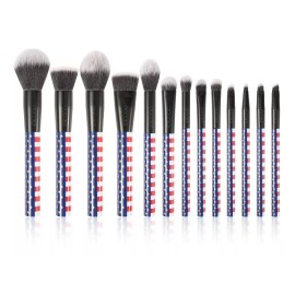 Docolor - Set De 13 Brochas Stars & Stripes Para Maquillaje