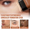 EONFAVE Foundation Stick, Feuchtigkeitsspendender Concealer Foundation Make Up Mit Pinsel,