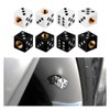 SHMZK 8 PCS Dice Tire Valve Stem Caps, Leakproof Dust