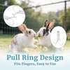 10 Pack Multi-Functional Metal Finger Spring Latch Hook for Rabbit
