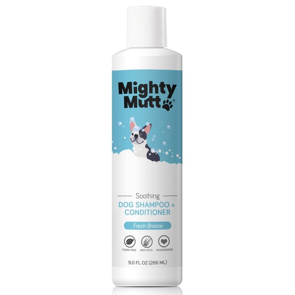 Mighty Mutt Natural and Hypoallergenic Dog Shampoo & Conditioner | Anti-Itch, Deodorizing and Soothing Dog Shampoo for Smelly Dogs (9oz.)