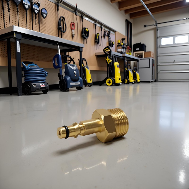 Gold High Pressure Washer Adapter, Hose Adapter Quick Connect, Brass