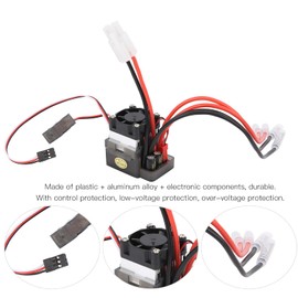 KIMISS Esc Dual Motor RC Car Speed Controller 7.216V 320A High Voltage Two-Way Brush Esc For RC Vehicle Ship Model RC Accessories Car Model Accessories