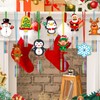 SRIZIAN 12Pcs Christmas Wind Chimes Craft for Kids, Make Your