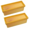 2 x Flat Pleated Filter / Lamellar Filter / HEPA