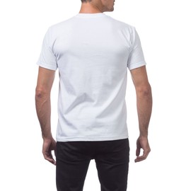 Pro Club Men's Heavyweight V-Neck T-Shirt, White, X-Large