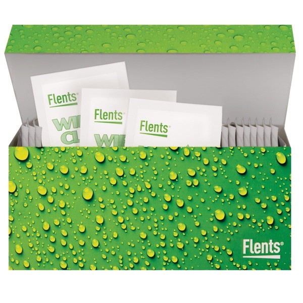 Flents Wipe N Clear Biodegradable Lens Wipes Assorted Box Patterns 25 Count (Pack of 1)