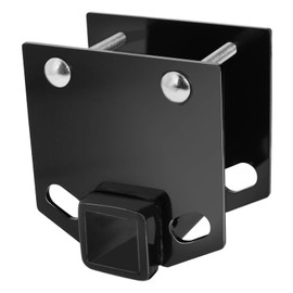 Camper RV Bumper Hitch Receiver Adapter 2 inch Fits 4 x 4 inch Beams Square RV Rear Bumpers, 3500 LBS Capacity for Cargo Carrier Bike Racks