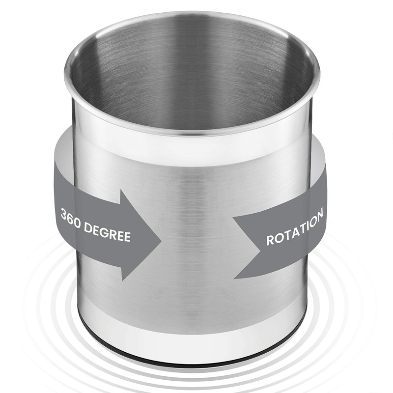 FineDine Rotating Kitchen Utensil Holder for Kitchen Counter - With