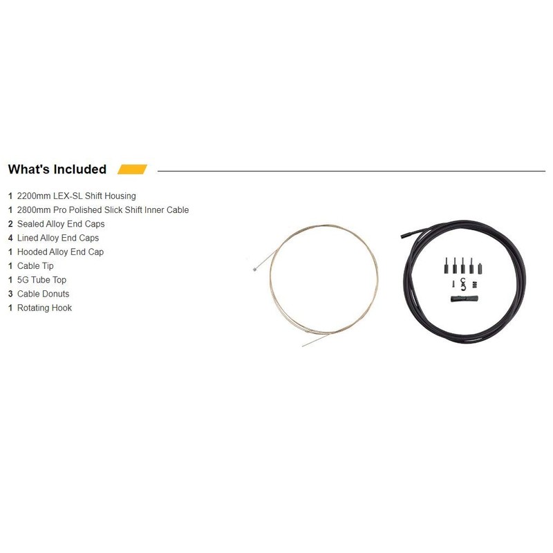 Jagwire 1x Pro Shift Kit Road/Mountain for SRAM/Shimano, Red