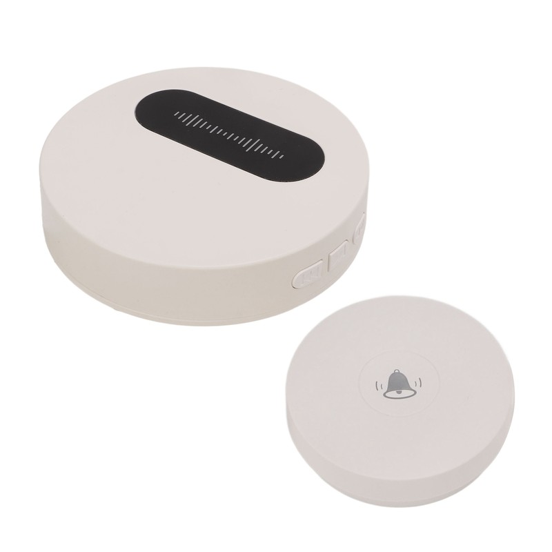 Wireless Doorbell Self Generating 1 Receiver 2 Push Button Battery