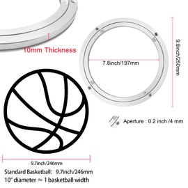 TamBee 10 Inch Lazy Susan Bearing Base - 150lb Capacity Aluminum Heavy Duty Lazy Susan Turntable Mechanism Kit for Smooth Rotation, Universal Hardware for DIY Furniture, Table (Base Only)