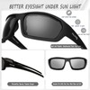 SOL PRO Polarized Sports Sunglasses Foam Padded for Men and
