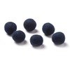 Darice Wool Beads: Navy Blue, .62", 6Piece