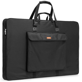 Nicpro Upgrade Art Portfolio Bag 24 x 36'', Waterproof Nylon Artist Bag with Reinforced Side Edges & Adjustable Shoulder Strap, Storage Art Portfolio Case for Artwork Drawing Canvas Photography Poster