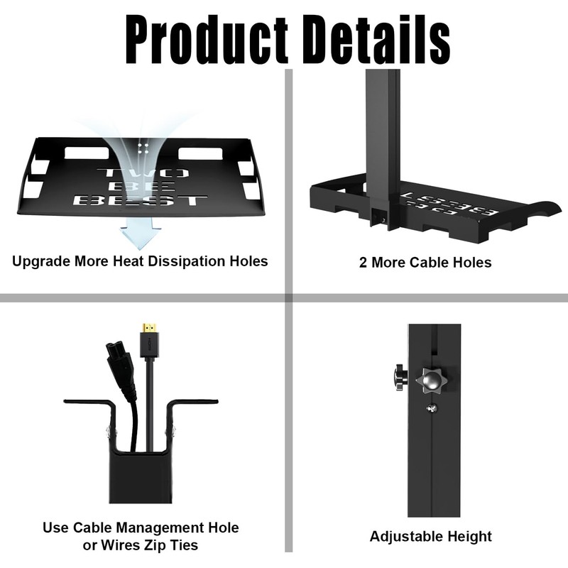 2-Be-Best Universal Projector Ceiling Mount with Tray, 14.8-24.8IN / 37.5-63CM