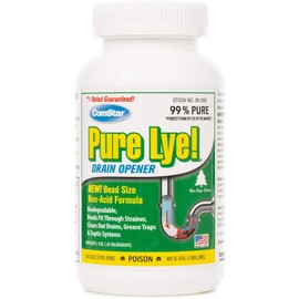 Comstar 024924305003 Pure Lye Bead Drain Opener, 1 lb, White