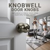 KNOBWELL 2 Pack Door Knob with Lock and Key (Keyed