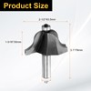 sourcing map Raised Panel Router Bits 1/2" Shank Ogee Bead