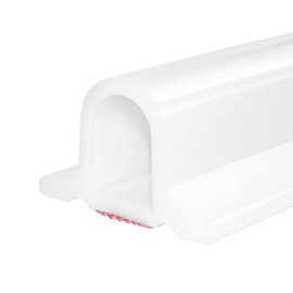 Duzzy 67 Inch Collapsible Shower Threshold Water Dam, Silicone Shower Water Stopper Barrier, Ideal for Wheelchair Accessible, Suitable for Accessibility ADA Handicap Showers Bathroom(5.6 Ft, White) new