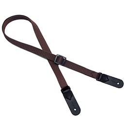 Legacystraps 3/4” Strap for A and F type Mandolins, Ukuleles and Guitars Brown with 2 synthetic leather ends