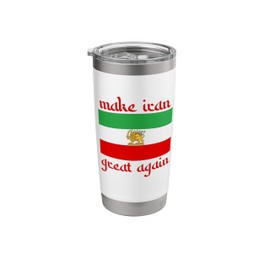 Make Iran Great Again Support Freedom Free Iran Democracy Stainless Steel Insulated Tumbler