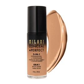 MILANI CONCEAL + PERFECT 2-IN-1 FOUNDATION - RICH SAND, #MPCF 08A1 - MILANI
